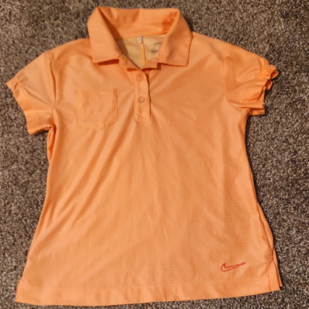 Nike Girl's Orange Polo Shirt
